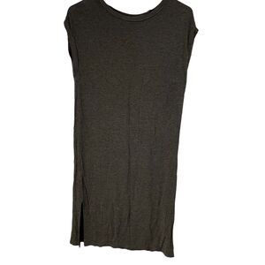 REBEL SUGAR Shift Dress Sleevless Womens Size XS Keyhole Heather Gray‎